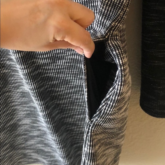 {Merona} -Size L- Grey and Black Long Sleeve Dress - Picture 5 of 5